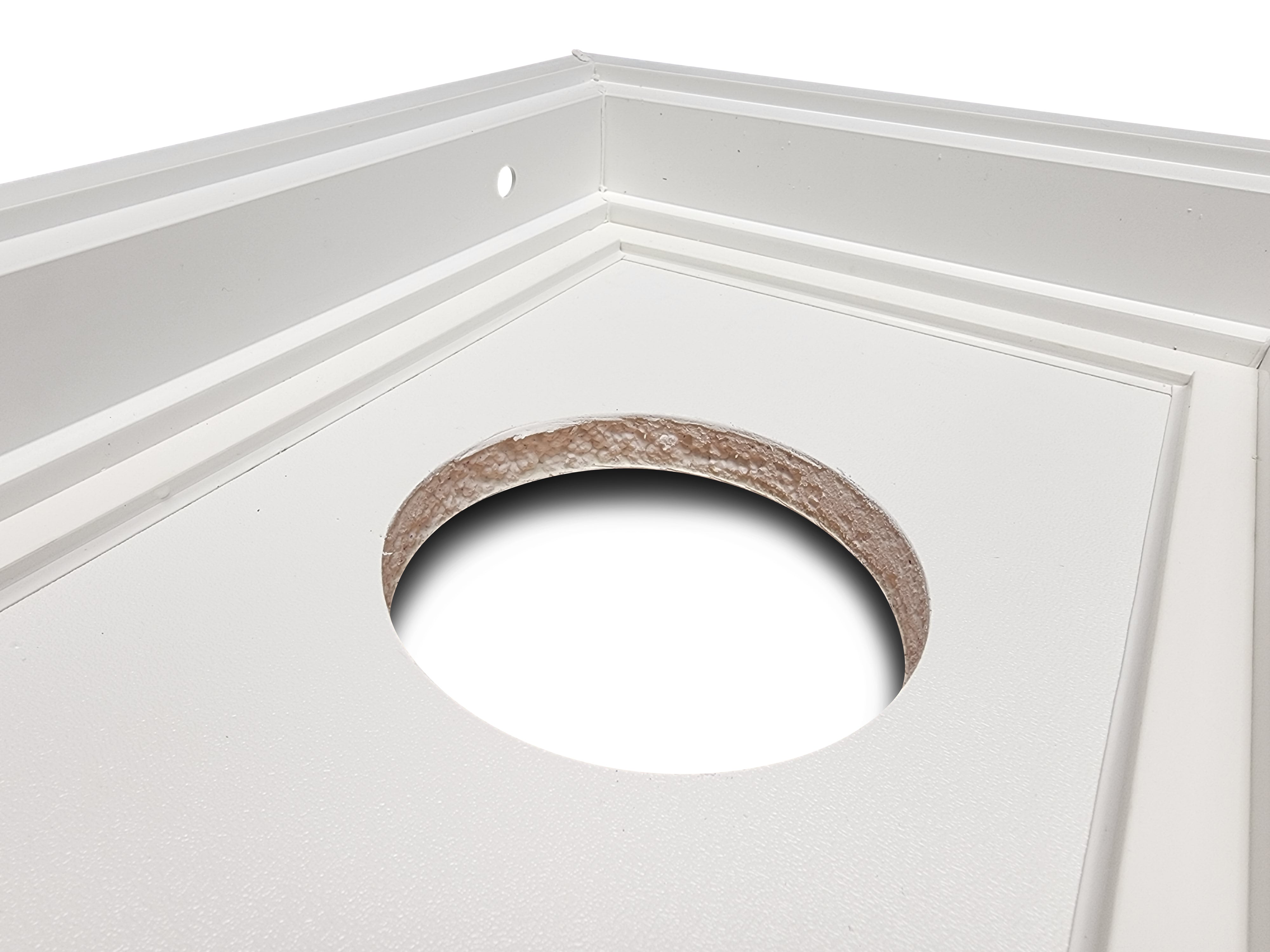 Hopper Window With Dryer Vent