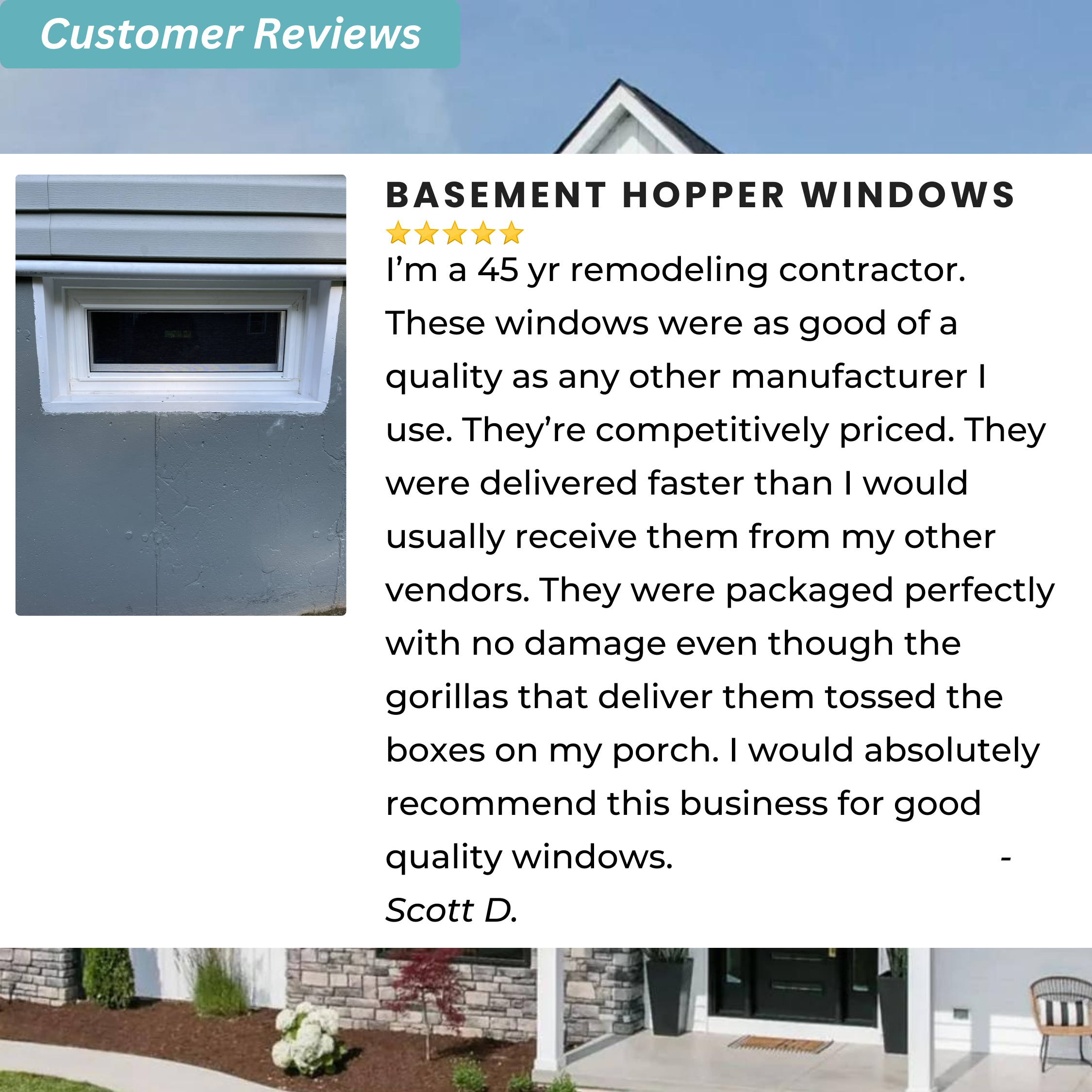 Basement Hopper Window